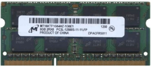 Micron Original 8GB DDR3L 1600MHz (PC3L-12800) SODIMM 204-Pin