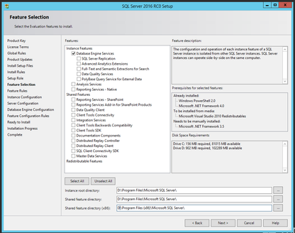 Microsoft SQL Server 2016 Standard and 10 User CALs