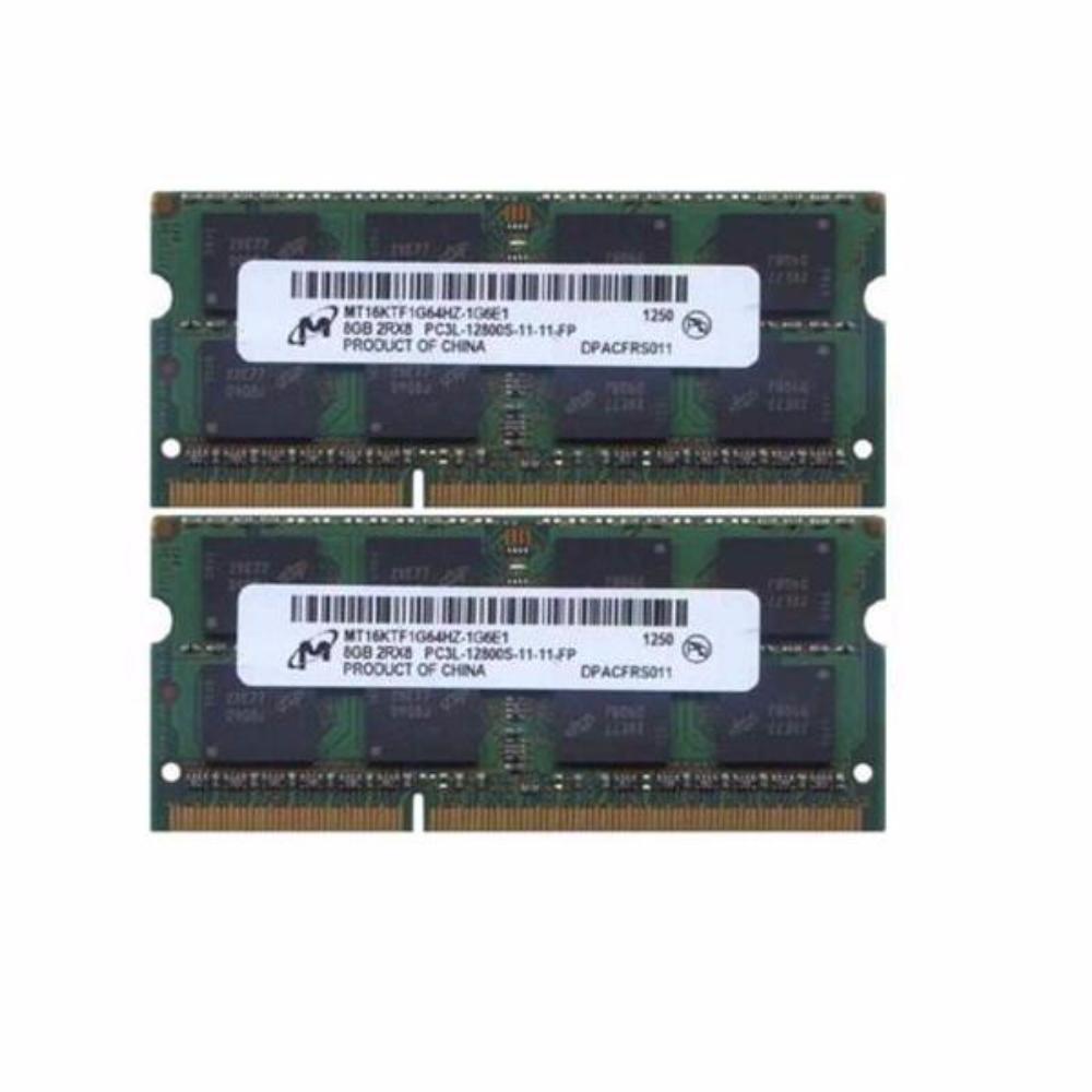DDR3-1600-SODIMM - Micron Original 16GB (8GBx2)DDR3L 1600MHz (PC3L-12800) SODIMM 204-Pin Memory - MT16KTF1G64HZ-1G6E1
