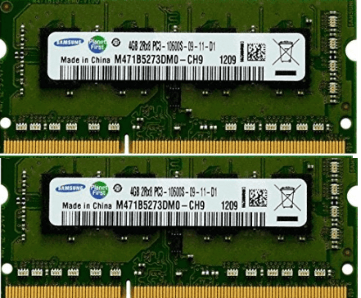 DDR3-1600-SODIMM - Samsung Original 8GB (4GBx2) DDR3 1333MHz (PC3-10600) SODIMM 204-Pin Memory - M471B5273DH0-CH9