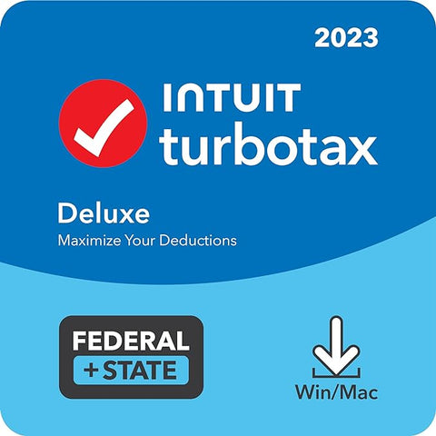 TurboTax Deluxe 2023 Tax Software, Federal & State Tax Return [PC/Mac Download]